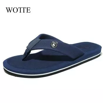 Men flip flops Summer Beach Sandals Slippers for Men Flats High Top Non-slip Shoes Men Zapatos Chanclas De Hombre Droshipping 7 чёрный
