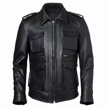 Китайский размер мужская натуральная кожаная куртка 100% настоящая коровья кожа мужское кожаное пальто мужская натуральная кожа одежда осень азиатский размер S-5XL M608 M черный кожаный жакет