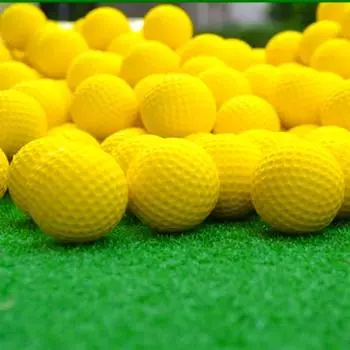 Men Golf Training PU Foam Decompression Balls Yellow Balls Golf Balls Sponge Balls Elastic Balls жёлтый