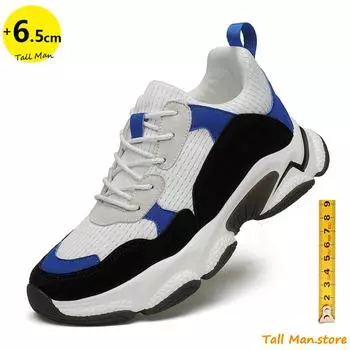Men Height Shoes Tall Shoes Men Sneakers Elevator Shoes Height Increase Shoes Insoles 6Cm Man Shoes 37