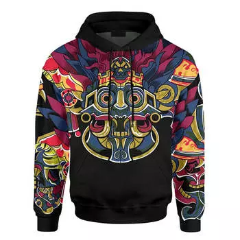 Men Hoodie Ethnic Style Graphic3D Print Fashion sweatshirt Men’s Clothes Tops Casual Oversize Comfortable Men Pullover Tops S