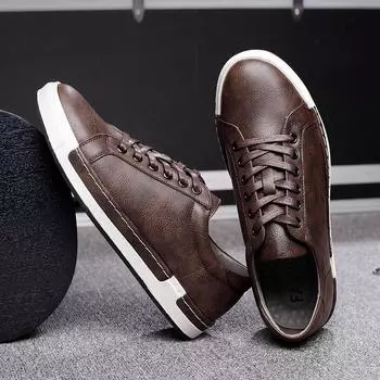 Men Leather Casual Shoes Men Sneakers 2020 Autumn Brand Mens Suede Shoes Comfortable Flat Male Footwear Zapatillas Hombre 38