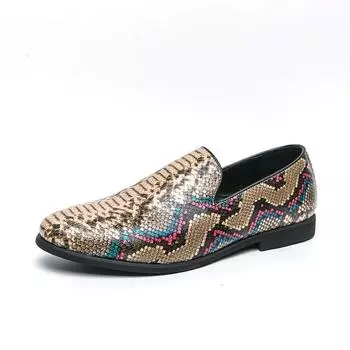 Men Leather Shoes Slip-On Men s Shoes Casual Loafers Party Social Dress Shoes Footwear Formal Luxury Fashion Groom Wedding Shoes 38