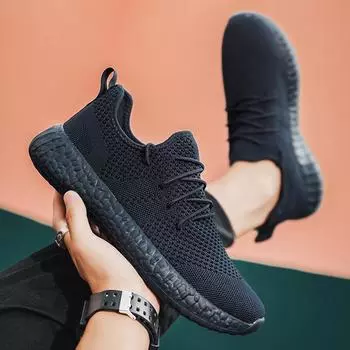 Men Light Running Shoes Breathable Lace-Up Jogging Shoes for Man Sneakers Anti-Odor Men s Mesh Fashion Casual Shoes Newest Summer 46