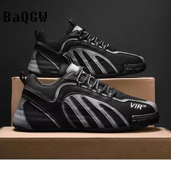 Men Luxury Chunky Sneaker Fashion Casual Microfiber Leather Mesh Breathable Increased Internal Cover Bottom Platform Board Shoes 39