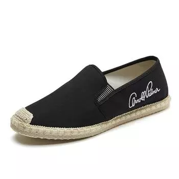 Men Male Loafers Espadrilles For Men 2024 Summer Breathable Canvas Shoes Men Fashion Soft Slip On Mens Shoes Casual Hemp Wrap667 39 бежевый