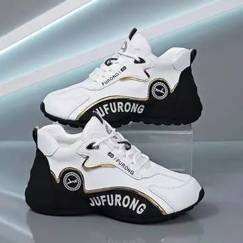 Men New Luxury Sneakers Sports Shoes Women Casual Sneakers Chunky Sneakers Couples New Designer Soft-soled Leather Running Shoes 36