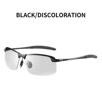 Men Photochromic Polarized Sunglasses Glasses Len Goggles Outdoor Sports Driving Black