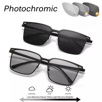 Неполяризованные мужские солнцезащитные очки ретро квадратные женские солнцезащитные очки трендовые антибликовые защитные очки для вождения