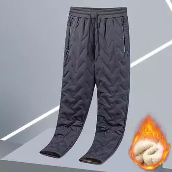 Men Plush Thick Fleece Sweatpant Winter Outdoor Lambswool Thermal Trousers Casual Pants Waterproof Windproof Warm Streetwear XXXXXL