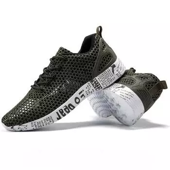 Men Quick Drying Aqua Shoes Breathable Trekking Wading Beach Shoes Outdoor Fishing Wading Casual Shoes Men Lace Up Plus Size46 39 зелёный