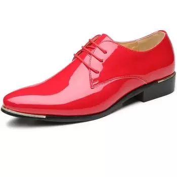 Men Red Business Derby Gentleman Oxford Mens White Men Party Shoes for Men Dress Shoe Banquet Wedding Shoes 38 чёрный