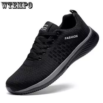 Мужская вязаная обувь для бега и ходьбы, модные повседневные кроссовки, дышащие спортивные легкие мужские кроссовки для спортзала, повседневная обувь 40 зелёный