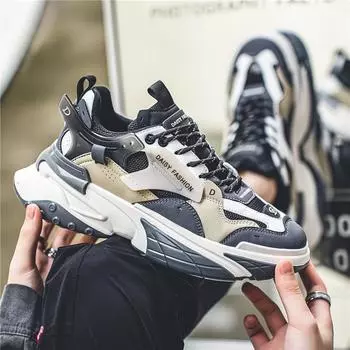 Men s 2024 High end Breathable Versatile Casual Sports Running Shoes Thick Sole Increase Durability Dad Trendy Shoes sneakers 39