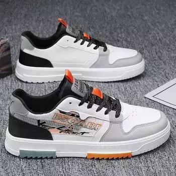 Men s 2024 Spring New Korean Version of the Trend of All Lightweight Sports Platform Casual Shoes 40 чёрный