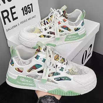 Men s 2024 summer new spring and summer fashion casual low-top board shoes sports style youth men s shoes versatile men s shoes 39