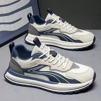 Men s 2025 spring and summer new mesh thin elastic band foot cover sports trend versatile low-top casual men s shoes 39