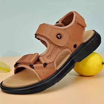 Men s 2025 Summer New Sandals Men s Sports Versatile Youth Sandals Men s Casual Driving Shoes 38 чёрный