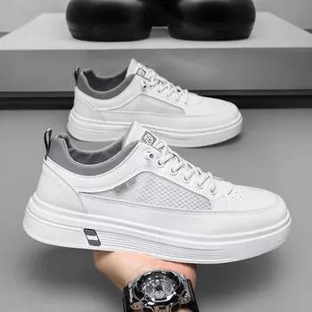 Men S 25 Four Can Wear Comfortable Lace-Up Fashion Trend Daily Round Head Men S Injection Molded Board Shoes 39