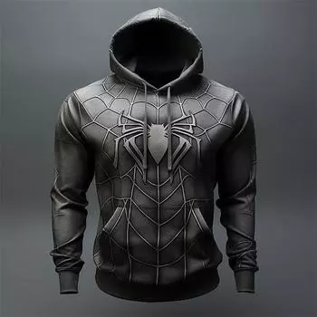 Men s 3D Casual Men s 3D Printed Hoodie Pullover Holiday Outing Spring and Autumn Clothing S