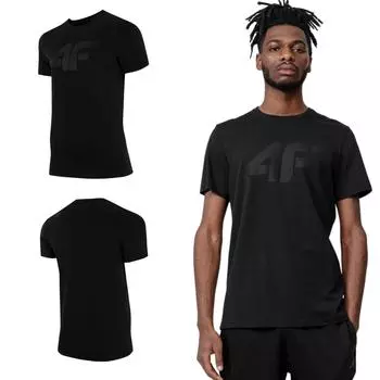 Футболка мужская 4F H4L22 TSM353 темно-черная M M чёрный