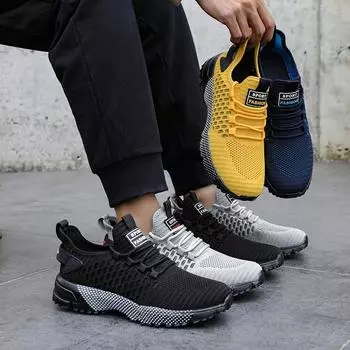 Men s and Women Flat Mesh Casual Sports Shoes Lightweight and Breathable Walking Shoes Solid Color Comfortable Daily Shoes 36 серый