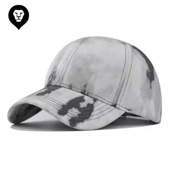 Men s and women s cotton washed cotton denim cap washed gradual change color denim baseball cap simple light board hat Adjustable