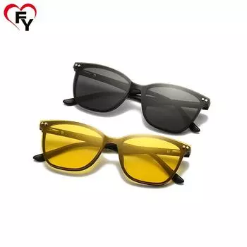 Men S And Women S Magnetic Sunglasses 2-In-1 Set, Sunglasses Clips, Tide Myopia Tr Frame, Spring Leg Glasses Frame