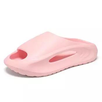 Мужские и женские летние шлепанцы из ЭВА с противоскользящей подошвой, пляжные сандалии, удобные, мягкие, на толстой подошве, для пар, домашние сандалии 36-37