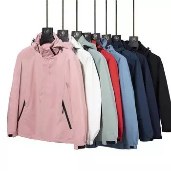 Men s and Women s Waterproof Windbreaker Jacket for Spring and Autumn Hiking 5XL