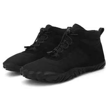 Men s and women s winter thickened padded comfortable warm cold lightweight hiking waterproof non-slip thick sole cushioning snow boots 35