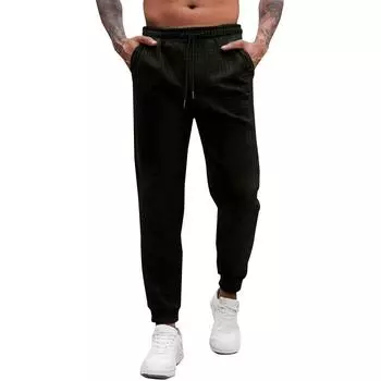 Men s Athleisure Trousers L чёрный