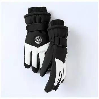 Men s Autumn and Winter Ski Gloves for Outdoor Riding, Cold-proof, Water-repellent, Anti-slip, Velvet and Thickened Touch Screen Warm Gloves for Women average size