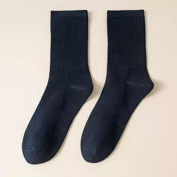 Men s Autumn Cotton Anti Bacterial Sweat Absorption Deodorant Boneless Sports Socks 1 pair