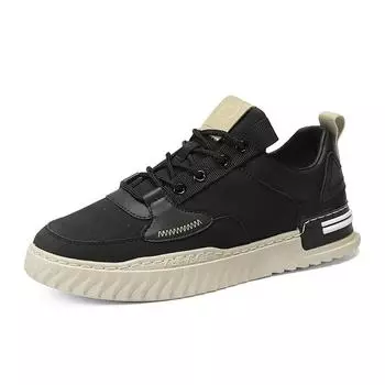 Men s Autumn Footwear Breathable Casual Shoes Men Fashion Sneakers Platform Hard-wearing Daily Walking Shoes Zapatillas Hombre 39 чёрный
