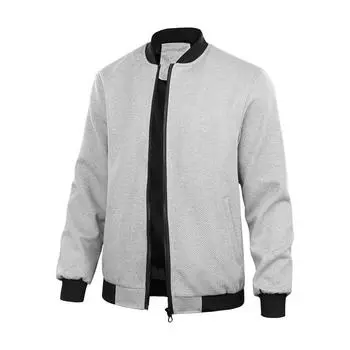 Men s Autumn Tops Jackets Men s Jackets S серый