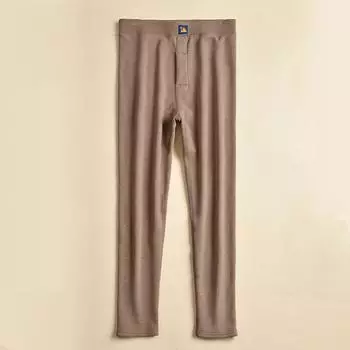 Men s Autumn Winter Plus Velvet High Waist Thick Pants Outdoor Thermals Clothes Legging Underwear For Men M кофейный