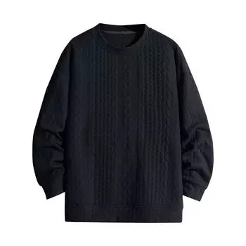 Men s Autumn Winter Solid Color Sweater Men s Trendy Knitted Sweater Casual Sweater M хаки