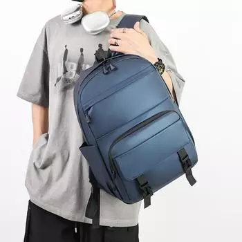 Мужской рюкзак большой вместимости, водоотталкивающая дорожная сумка, рюкзак для поездок на природу чёрный