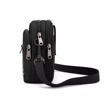 Men s bag 2024 new men s small satchel shoulder crossbody solid color mobile phone bag light leisure sports multi-purpose hanging bag синий