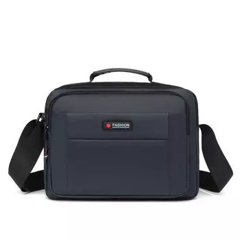Men s Bag Briefcase Shoulder Bag Lightweight Handbag Large Capacity Crossbody Bag синий