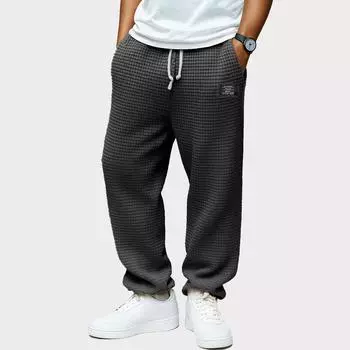 Men s Baggy Sweatpants Wide Leg Sweat Pants With Pockets M