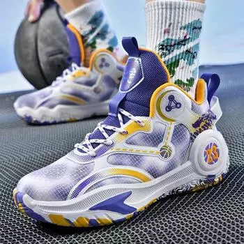 Мужские баскетбольные кроссовки для тренировок на спортивном поле, нескользящие, студенческие, оригинальные дышащие кроссовки для спорта на открытом воздухе, мужские баскетбольные кроссовки 35