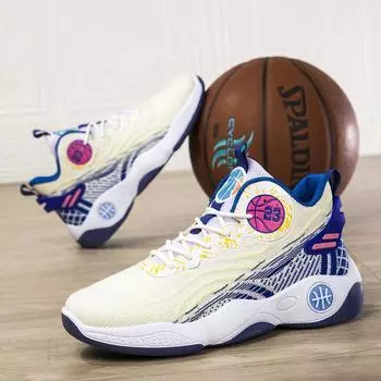 Men s basketball shoes autumn new fly-woven mesh running shoes youth sports training breathable sports shoes men 39