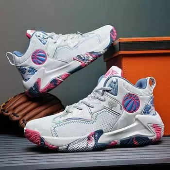 Мужские баскетбольные кроссовки с нескользящей подошвой для тренировок на спортивной площадке, для студентов, дышащие кроссовки для активного отдыха, оригинальные баскетбольные кроссовки 39