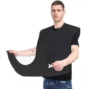 Men s Bathroom Apron Men s Beard Apron Shaving Holder Hair Shaving Beard Catcher Waterproof Bathroom Cleaning Gift for Men centre белый