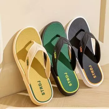 Men s Beach Summer Sandals Durable Non-Slip Soft Sole Casual Stylish Wholesale Flip Flops Slippers for Men 39-44