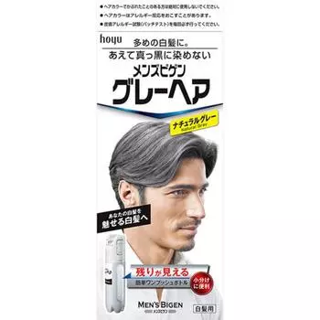 Men S Bigen Серые волосы Натуральный серый 1 упаковка