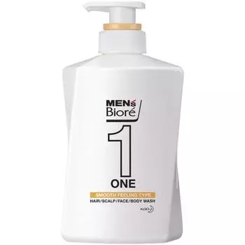 Men S Biore One Full Body wash для волос и кожи, гладкое средство для основного тела, 480 мл