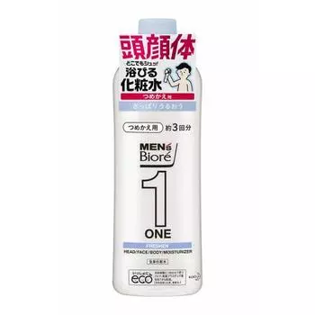 Men s Biore One (ONE) Whole body lotion spray, refreshing and moisturizing type, refill 340ml [Full body lotion that can be used for hair, face, and b